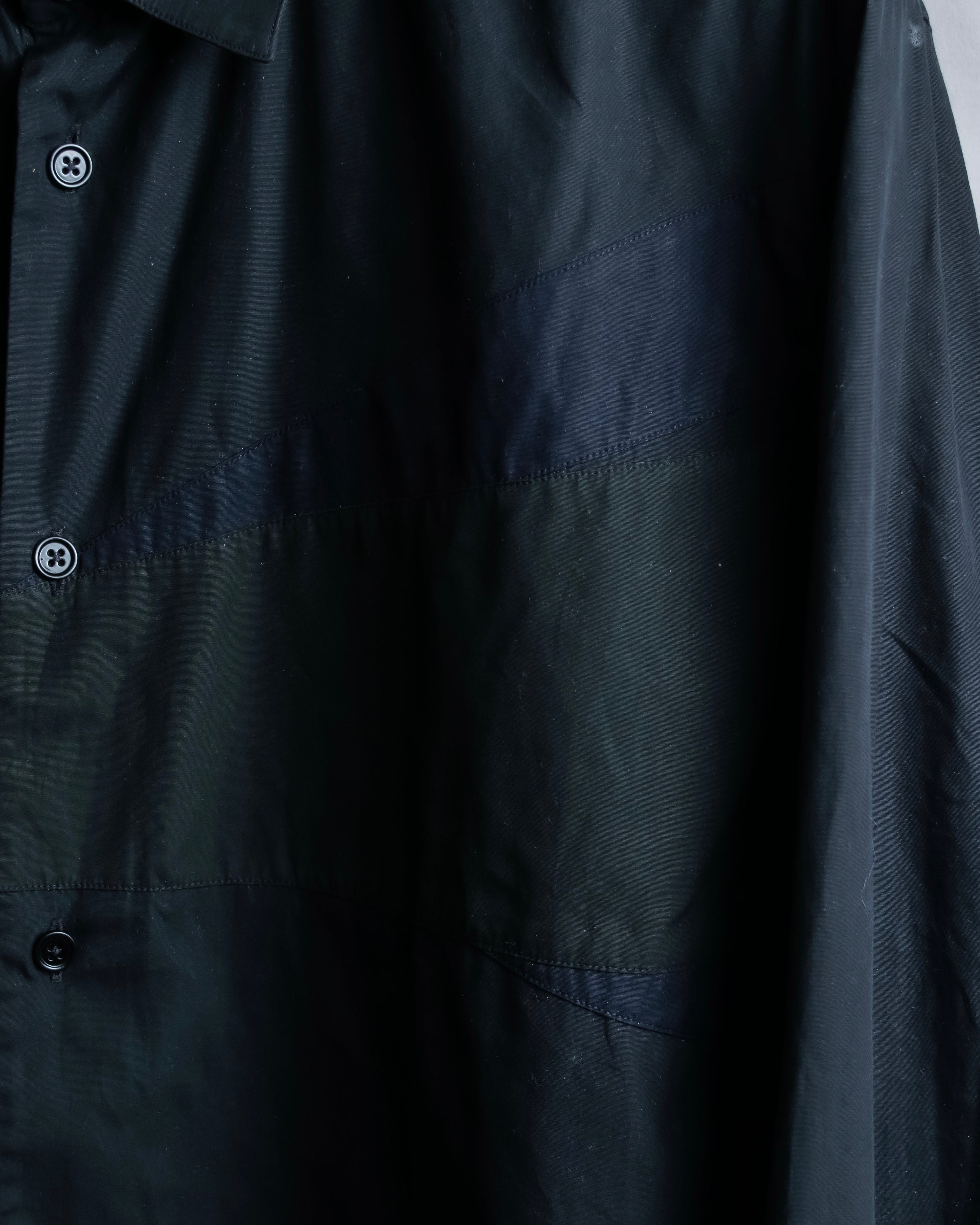 "HERMES" Tone-on-tone shadow check shirt