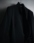 "Max Mara" 00’s Minimalist wrap-front structured jacket
