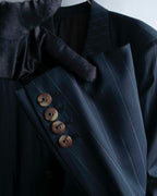 "JEAN PAUL GAULTIER HOMME"
Oversized shadow stripe set up