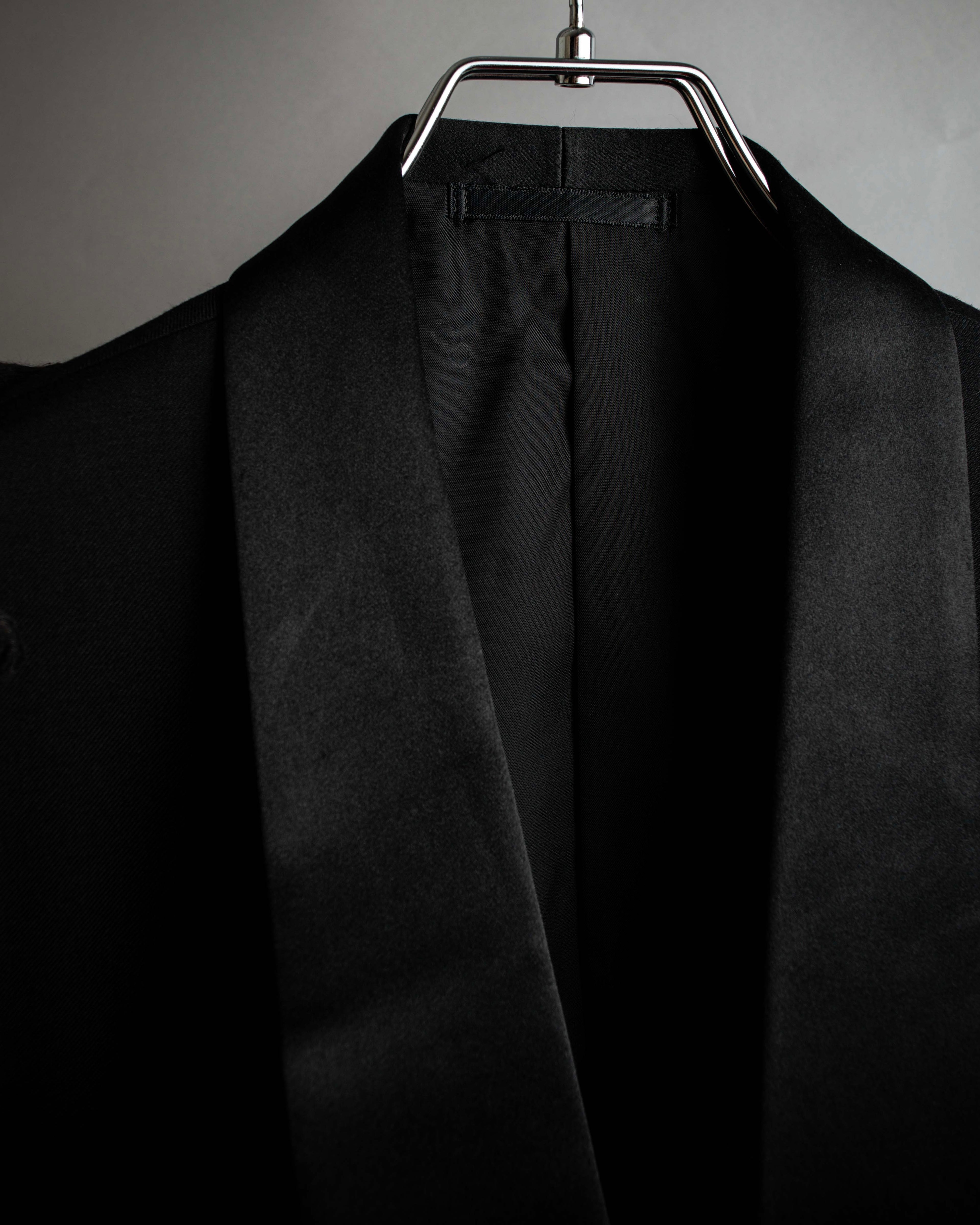 "CHRISTIAN DIOR MONSIEUR" Classical tailored Zegna base satin tuxedo set up