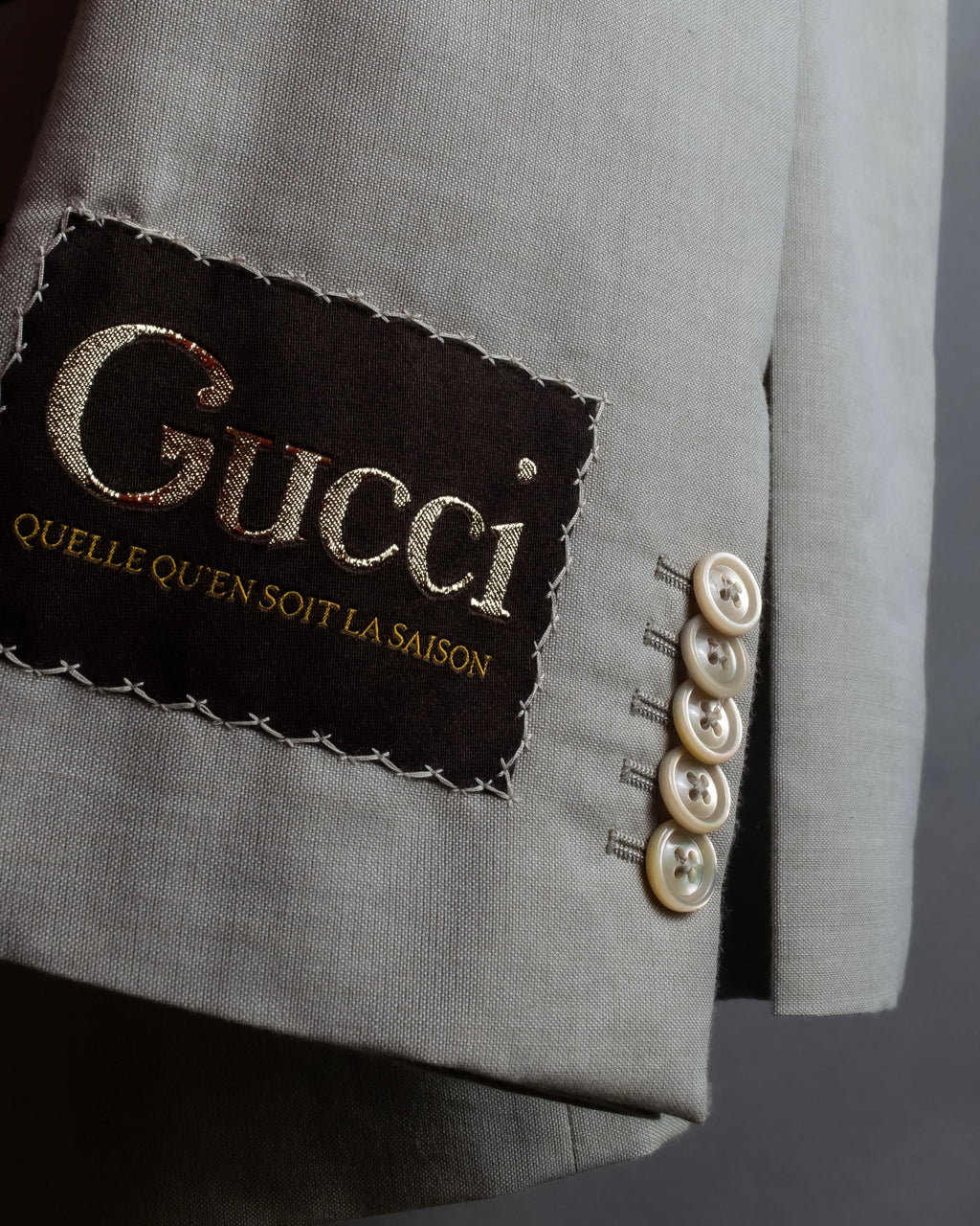 "GUCCI" 21SS Label attached single 2B tailored jacket setup