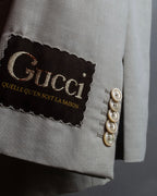 "GUCCI" 21SS Label attached single 2B tailored jacket setup