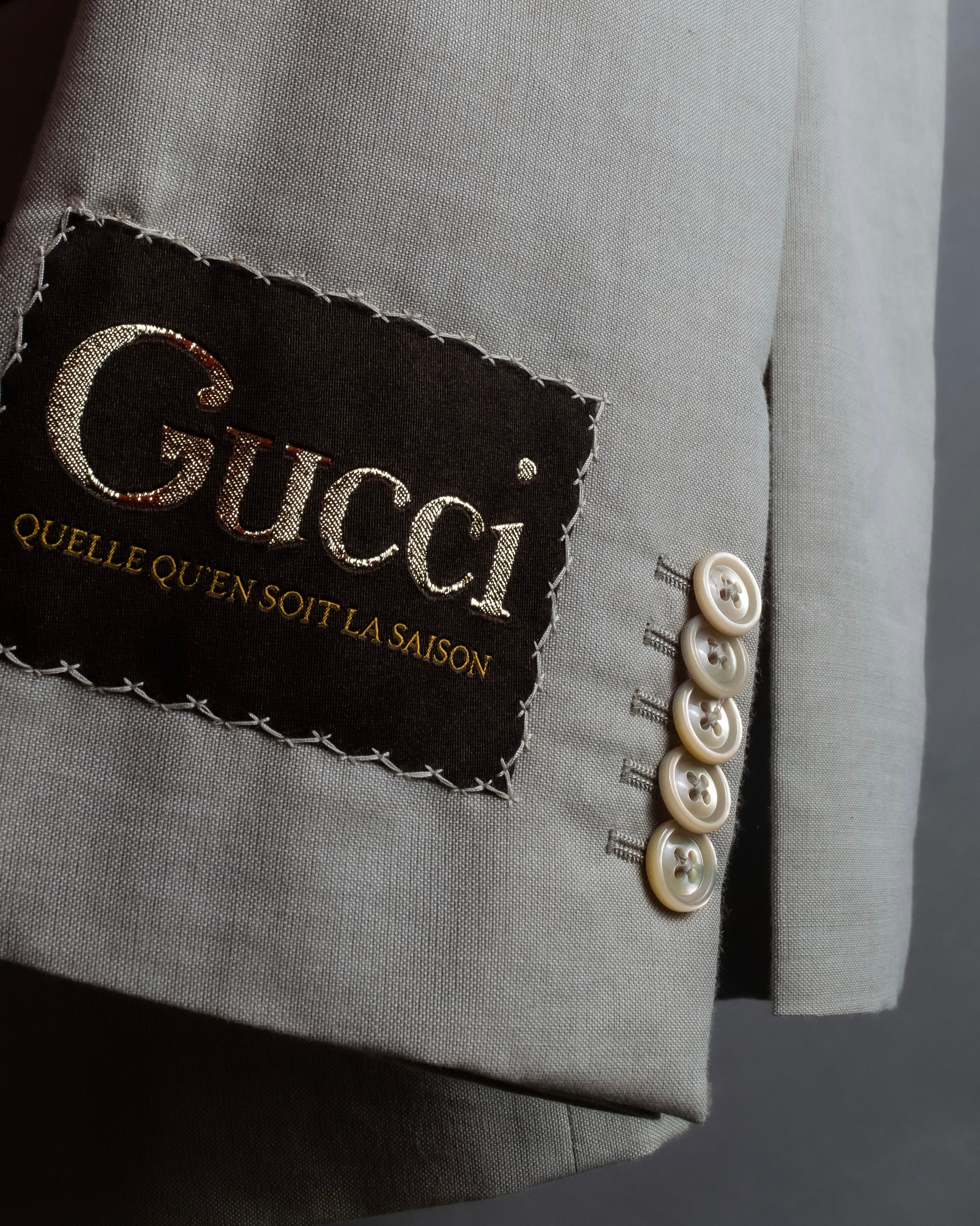 "GUCCI" 21SS Label attached single 2B tailored jacket setup