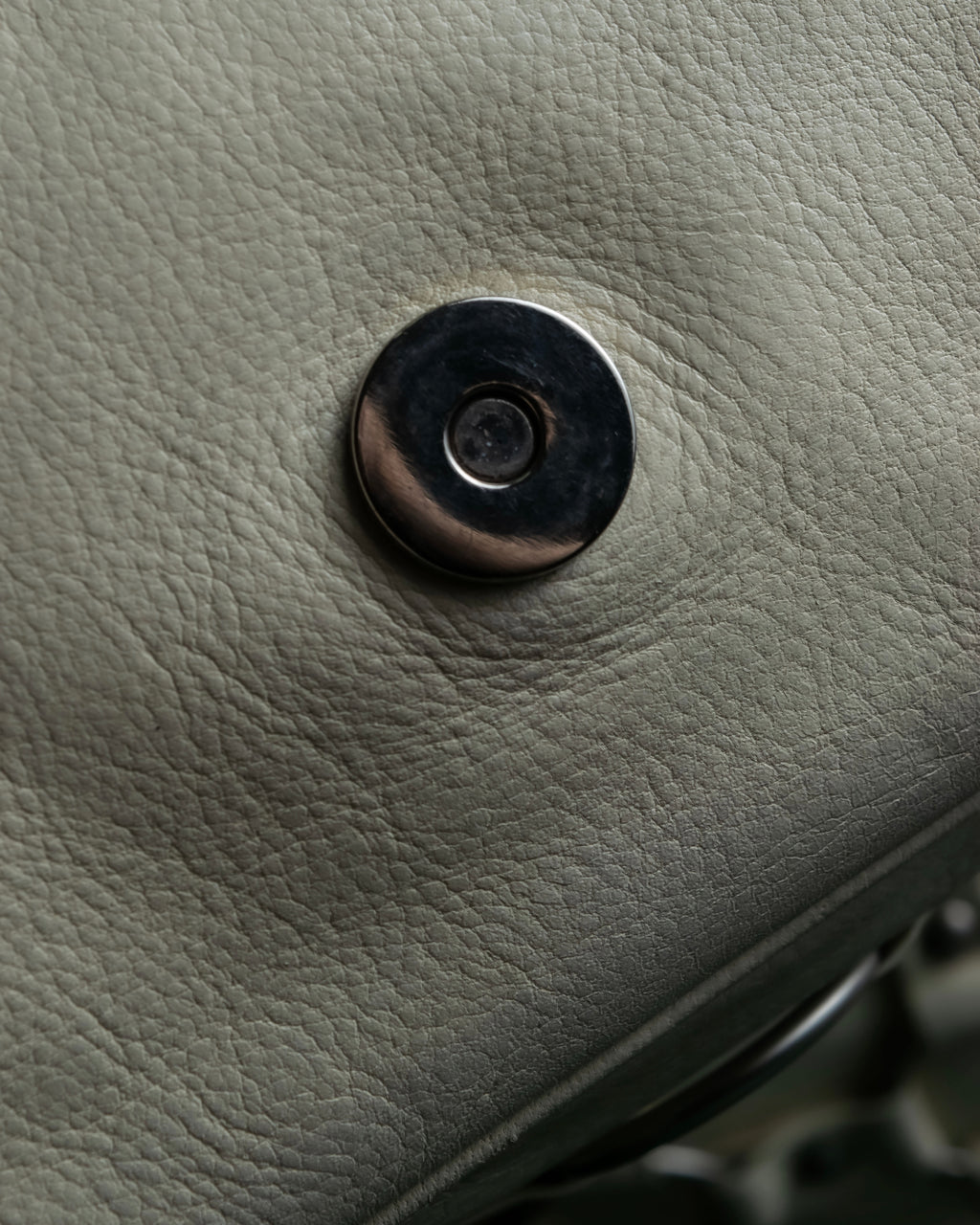 "Christian Dior" Metal ring leather combination design bag