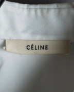 "CELINE" Combination color dress shirt