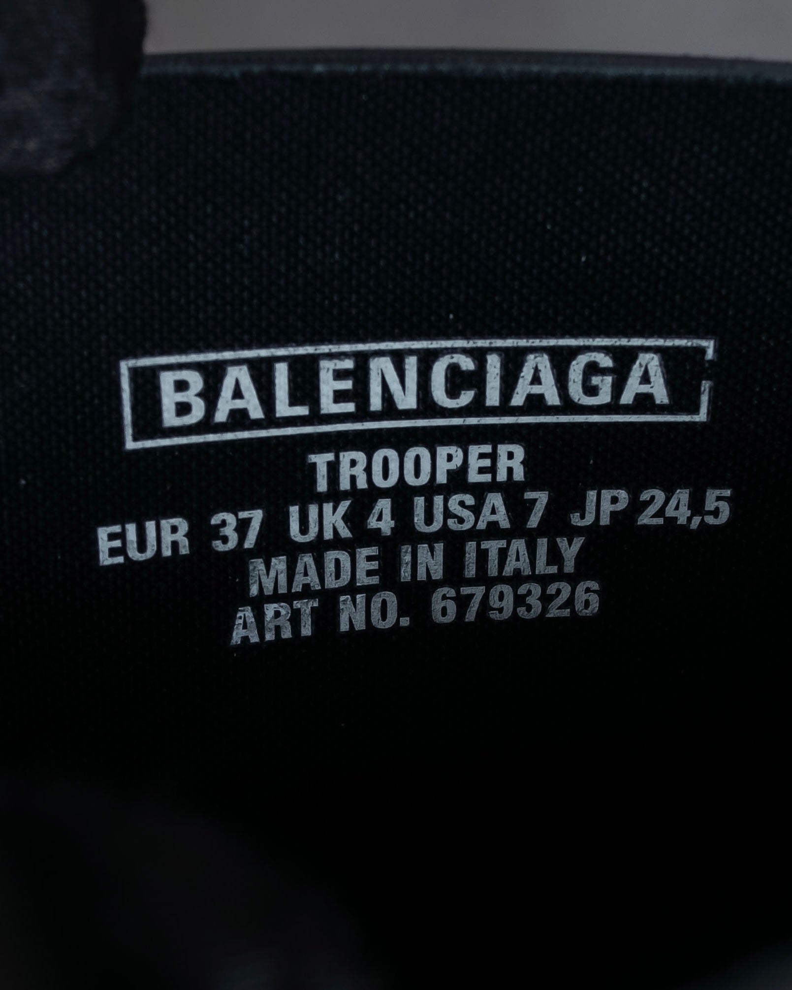 "BALENCIAGA" Rubber black trooper boots
