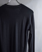 "HERMES" Cashmere silk blend V-neck knit