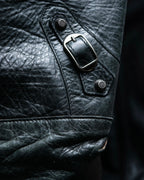 “BALENCIAGA” The Day leather shoulder bag