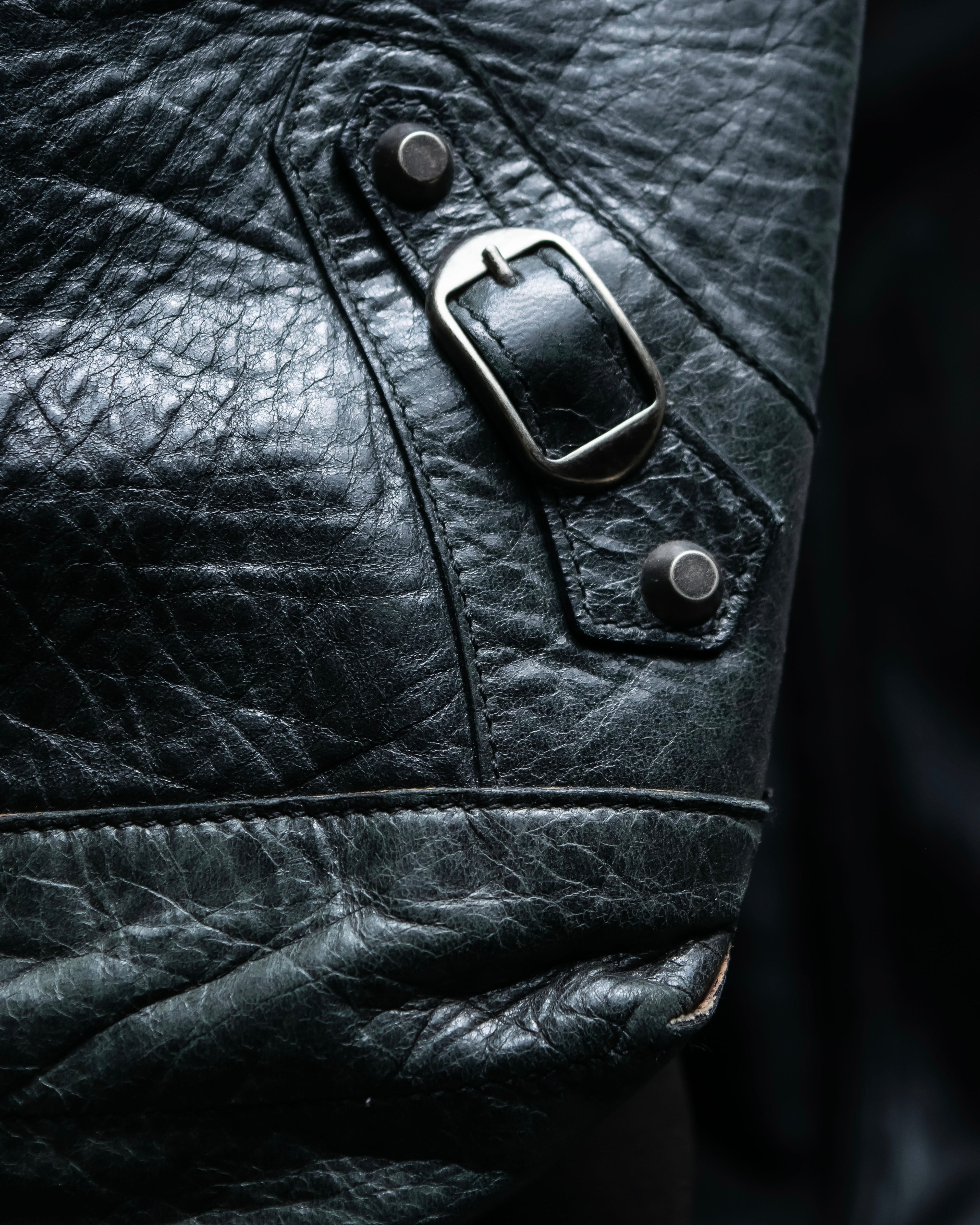 “BALENCIAGA” The Day leather shoulder bag