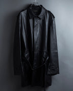 "DURBAN" Double zipper sheepskin leather coat
