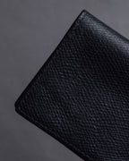 "Tiffany&Co" Logo engraved grained leather card holder