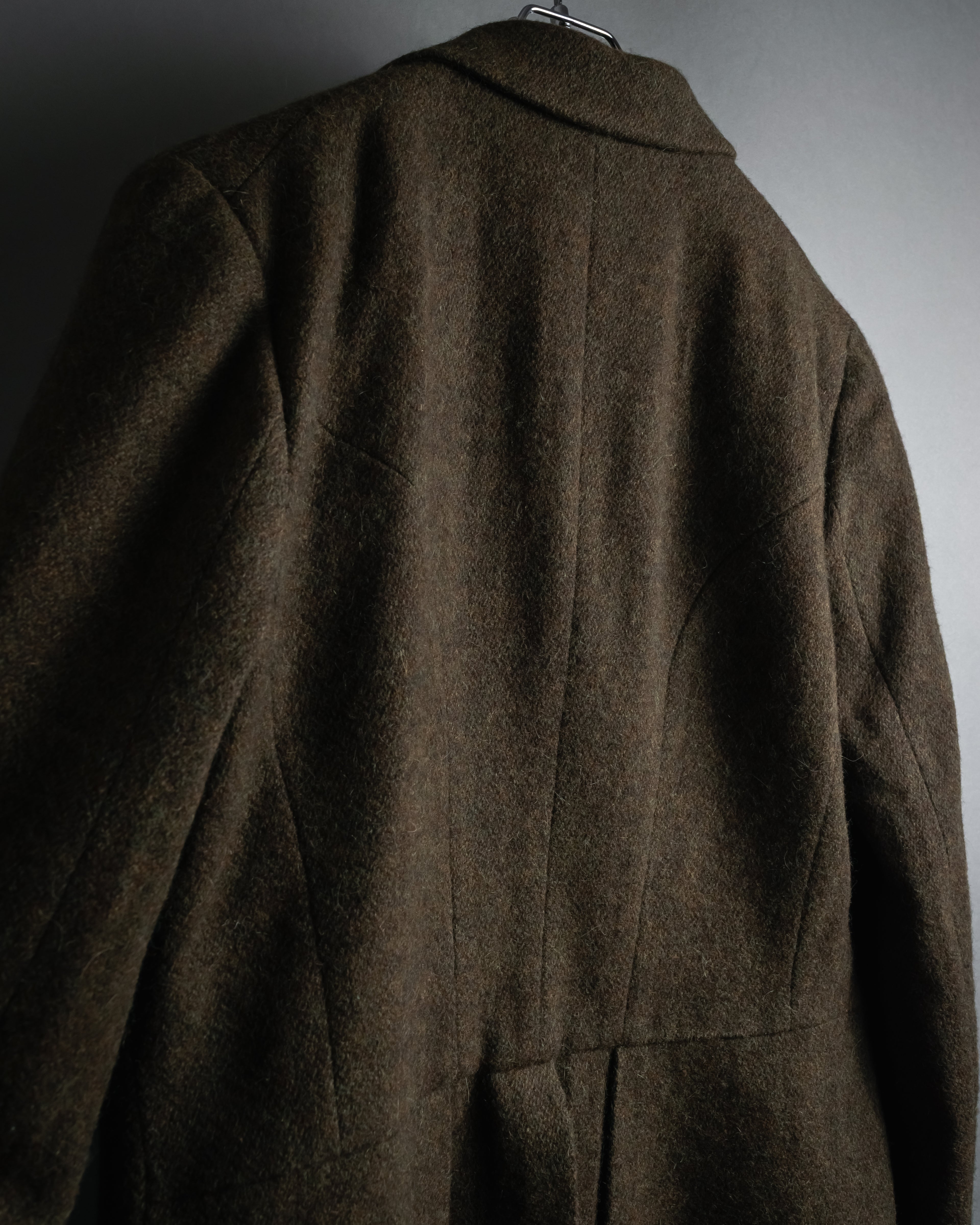 "Polo Ralph Lauren" Alpaca-blend long tailored jacket