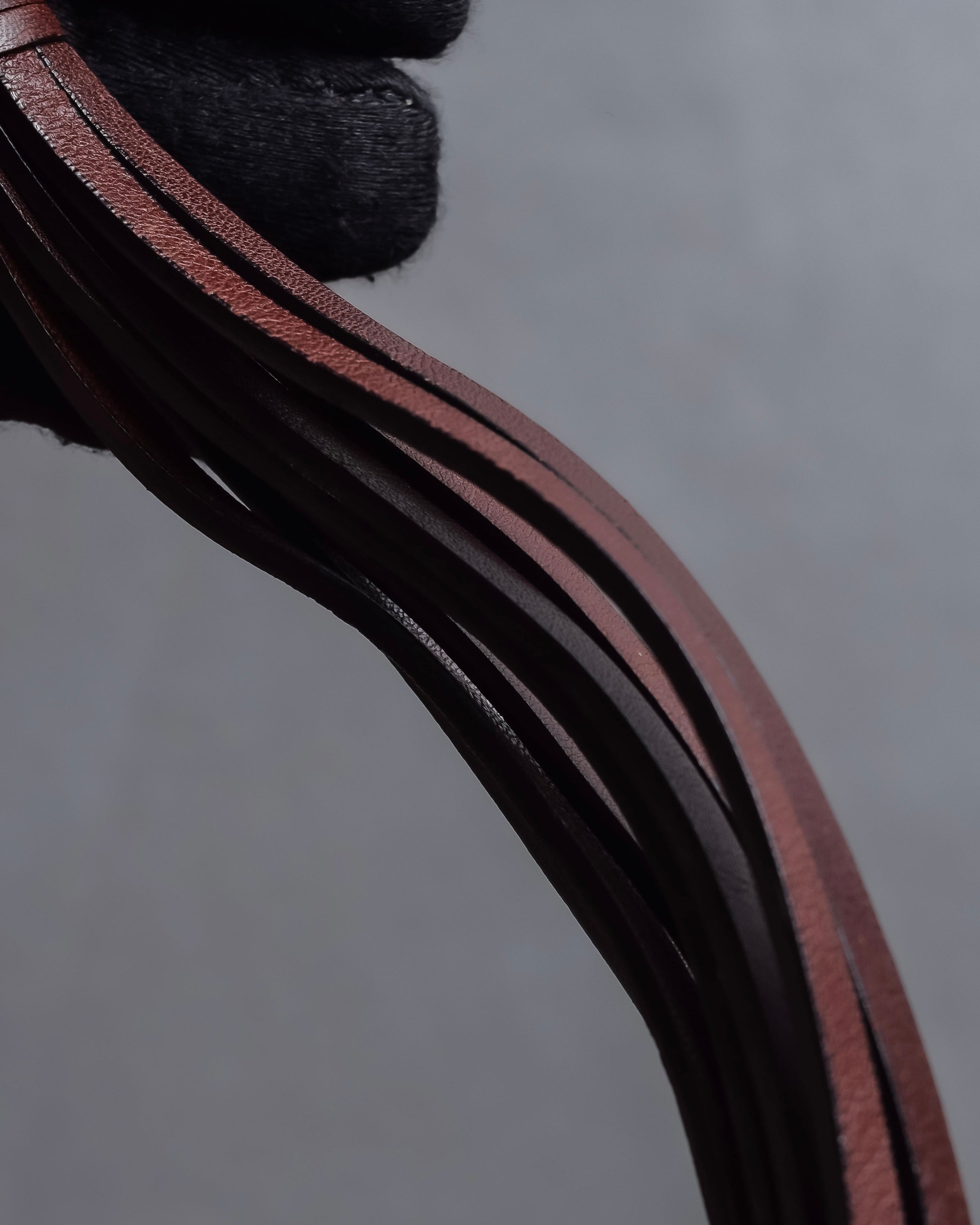 "CELINE" Bundled wrap leather layered belt