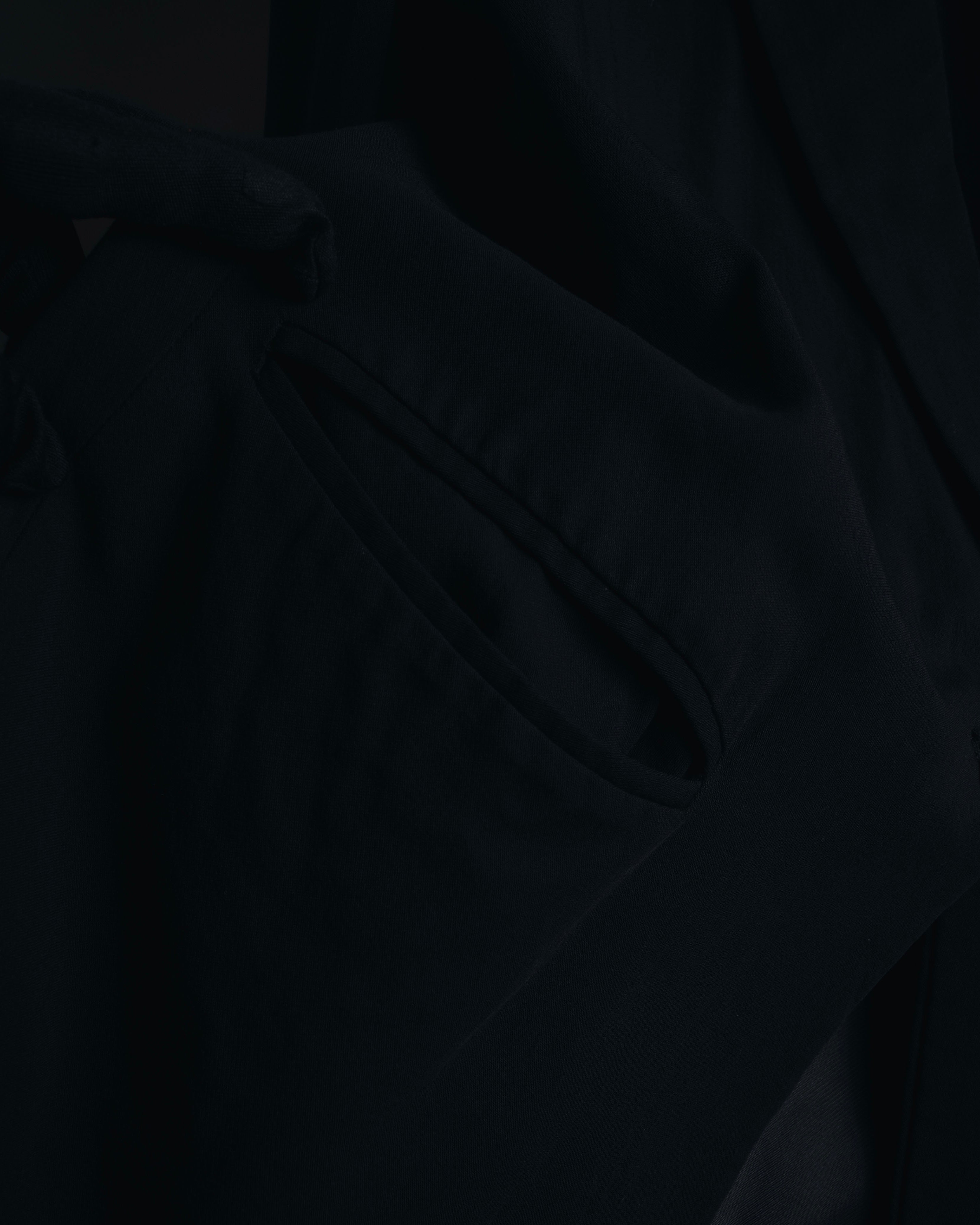 "ANN DEMEULEMEESTER" 90年代-00年代 流体人造丝原羊毛定制夹克