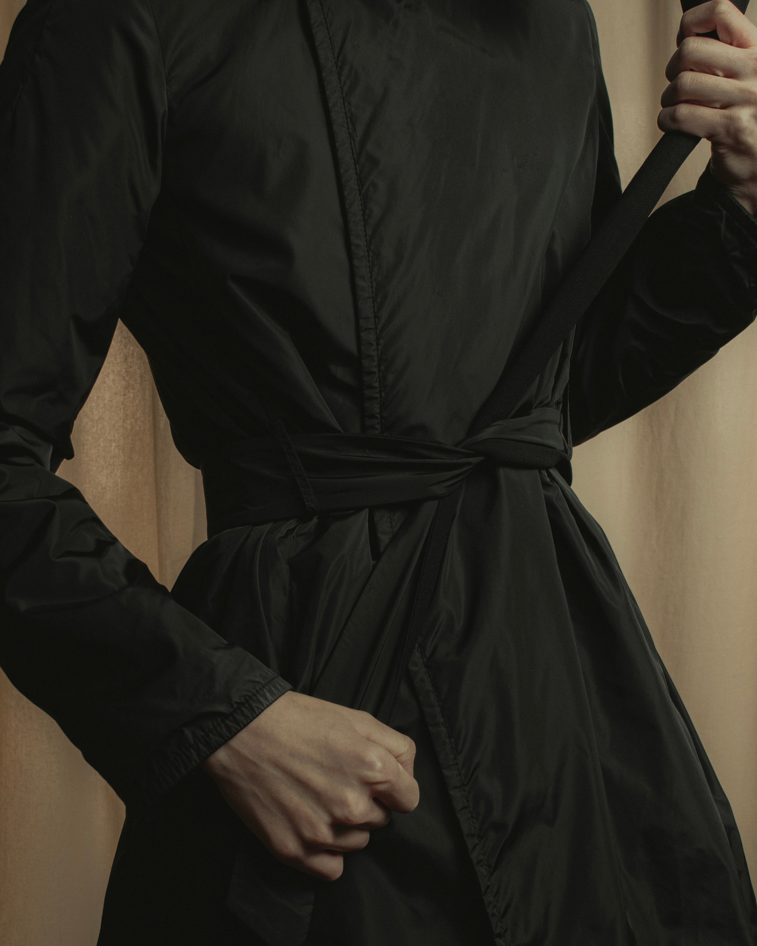 "Max Mara" Reversible belted collar coat