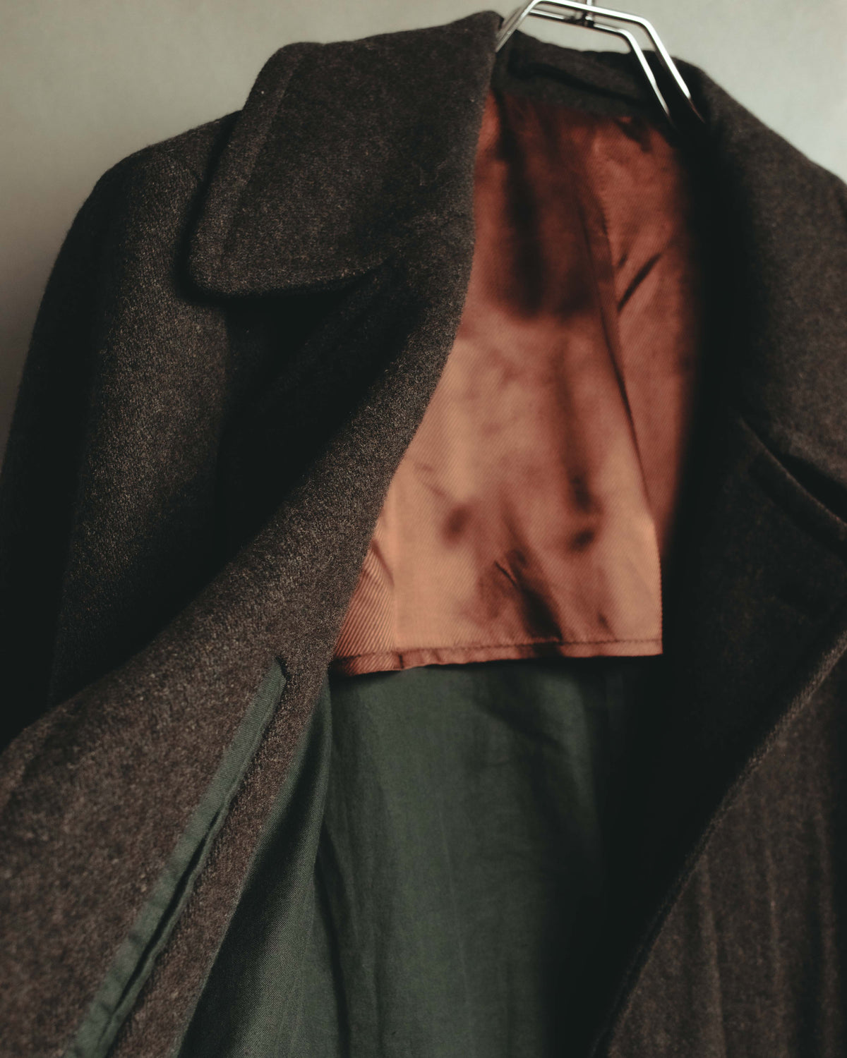 -SPECIAL- “Maison Martin Margiela” 2011-2014 Short wool blend chesterfield coat