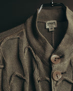 "ARMANI COLLEZIONI" 00's-10's Textured linen knit cardigan