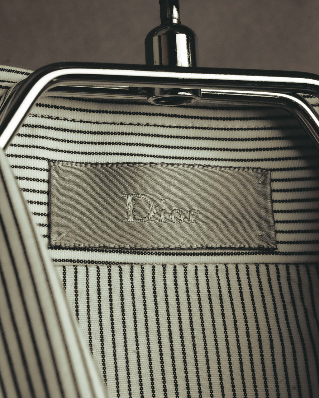 -SPECIAL- "Dior" 00's-10's Fine pinstripe concealed placket dress shirt