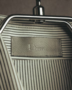 -SPECIAL- "Dior" 00's-10's Fine pinstripe concealed placket dress shirt