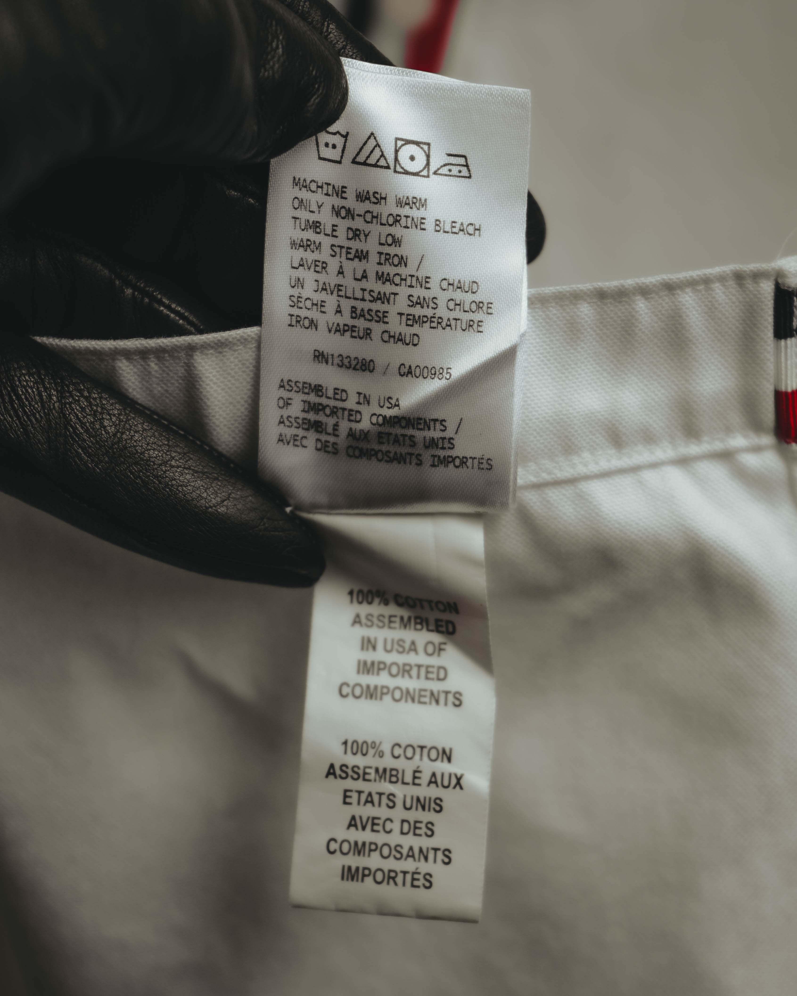 -SPECIAL- “THOM BROWNE” 2010’s tricolor grosgrain oxford shirt dress