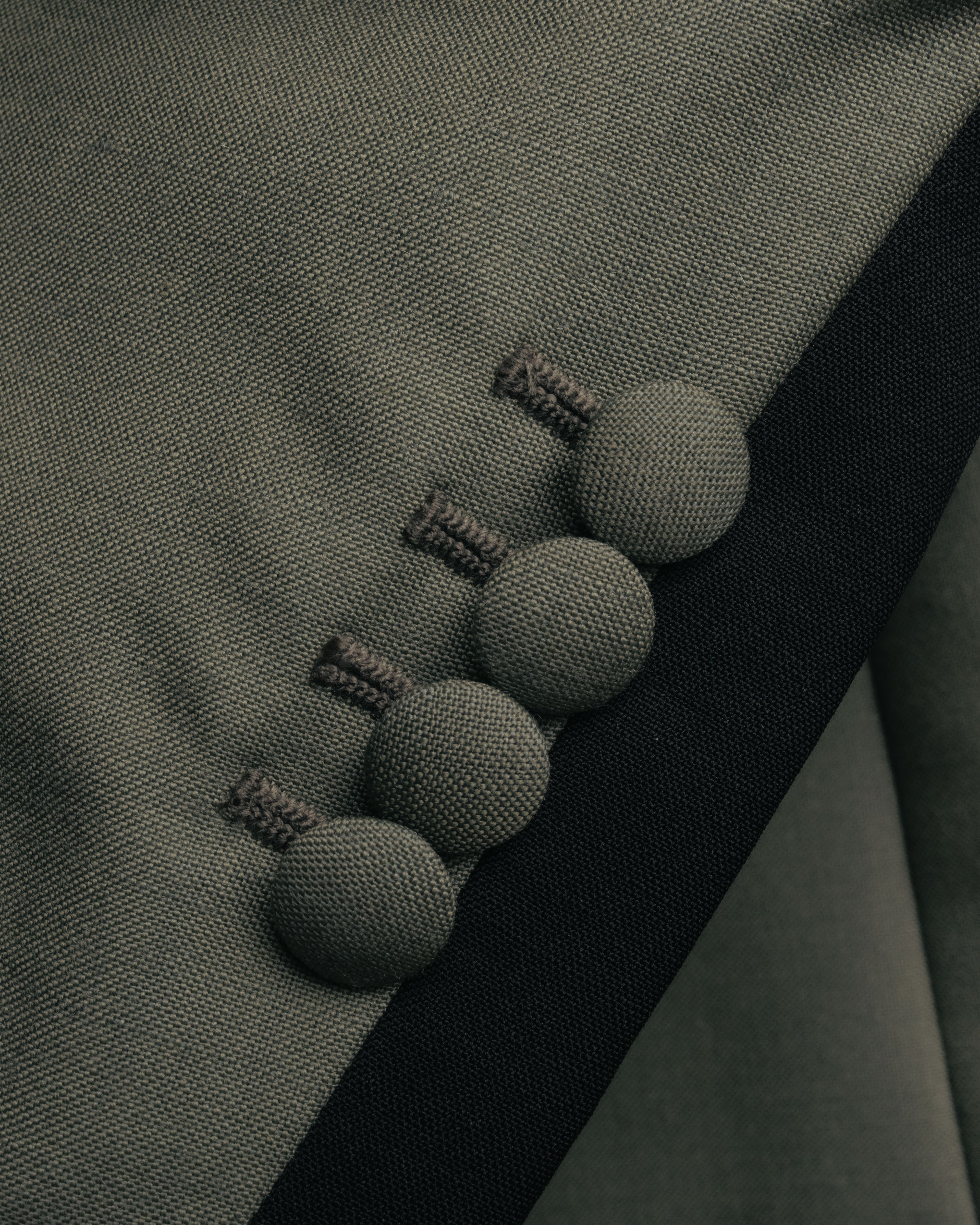 "PRADA" 2012AW Wool-mohair tailored jacket with contrast collar detail