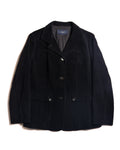 BURBERRY/ Slim Fit Single Breasted Corduroy Set Up Black