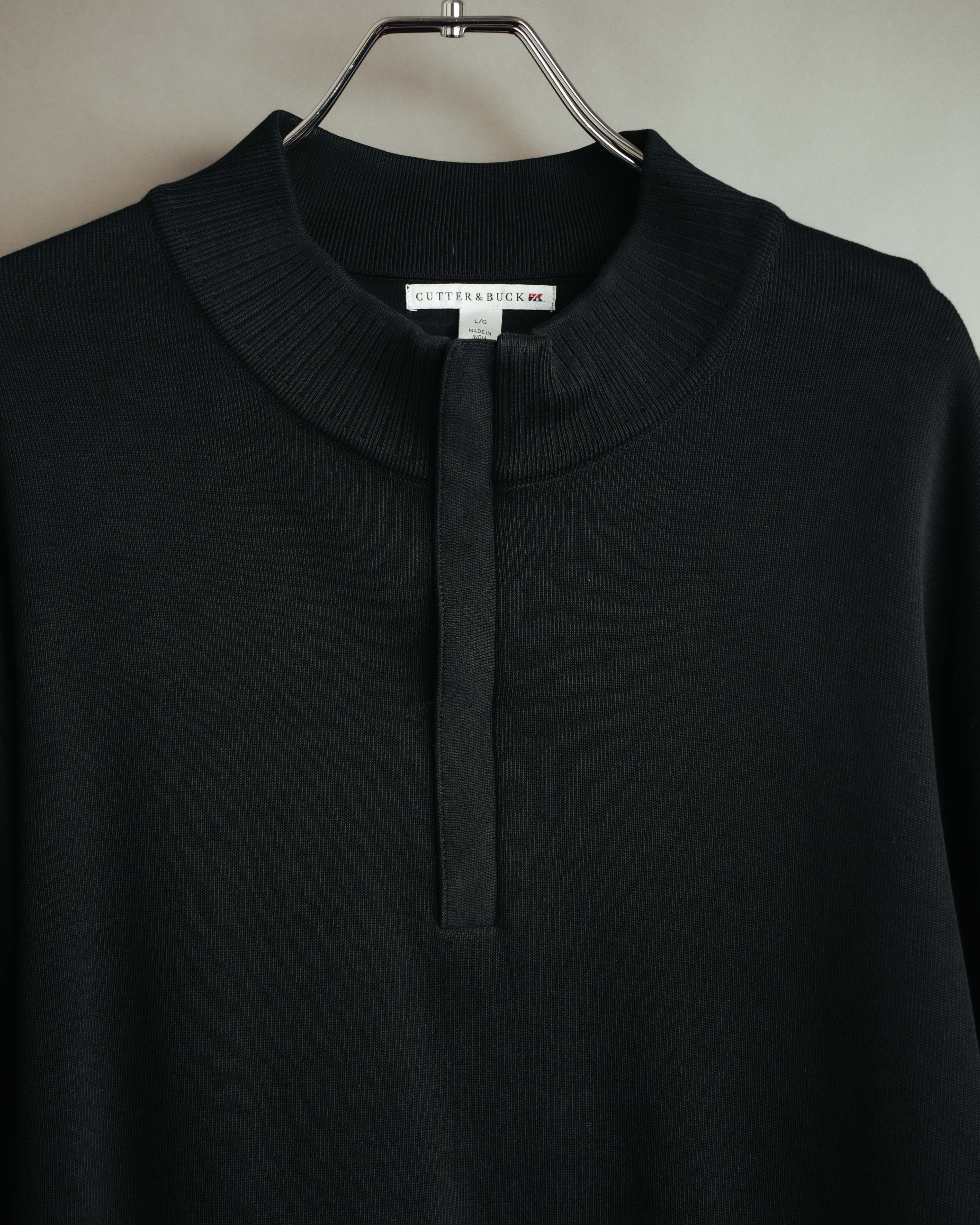 -MOOD Vintage Collections- 00’s Minimal black supima cotton knit