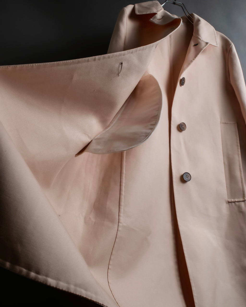 "JIL SANDER" Pink beige color spring coat