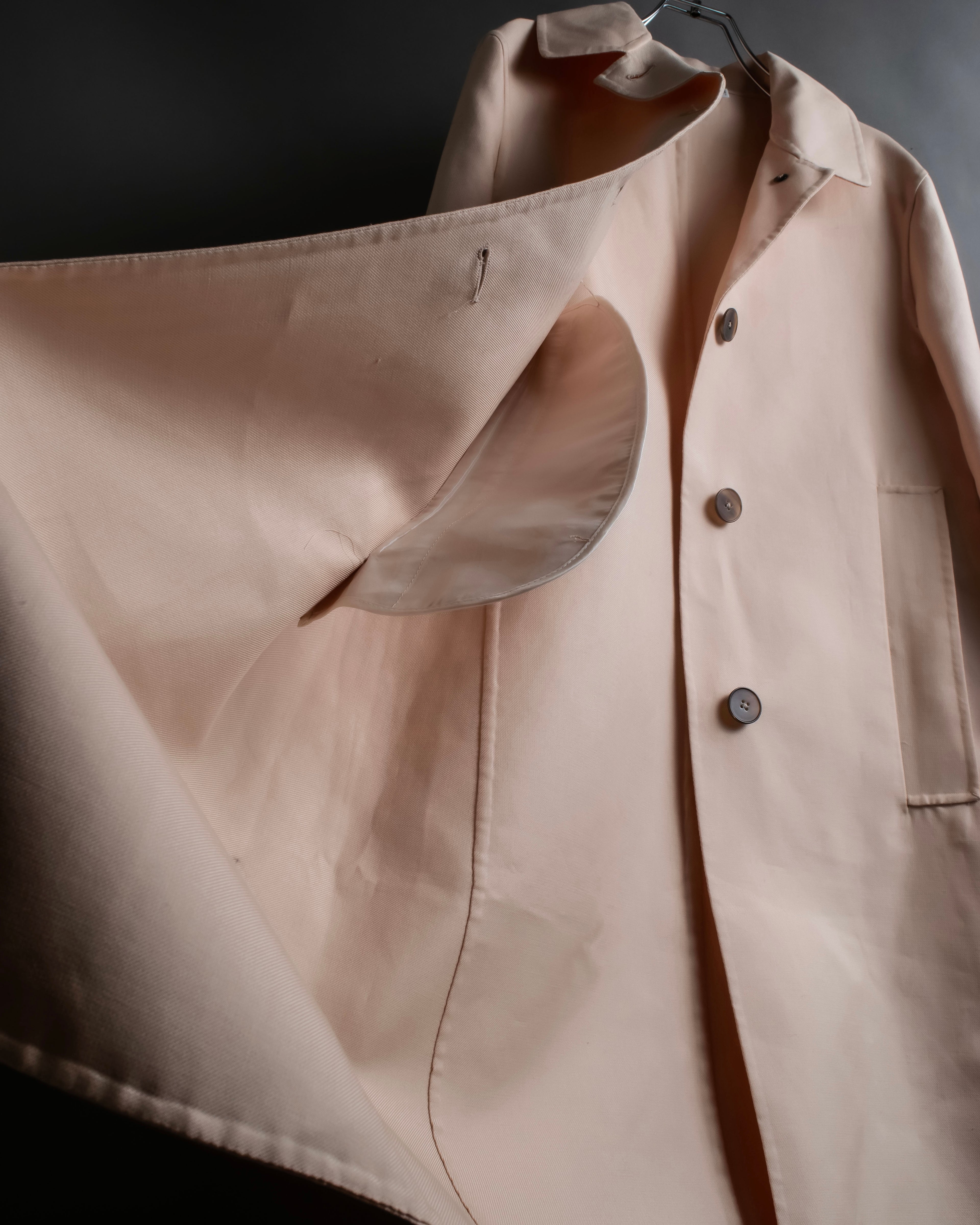 "JIL SANDER" Pink beige color spring coat