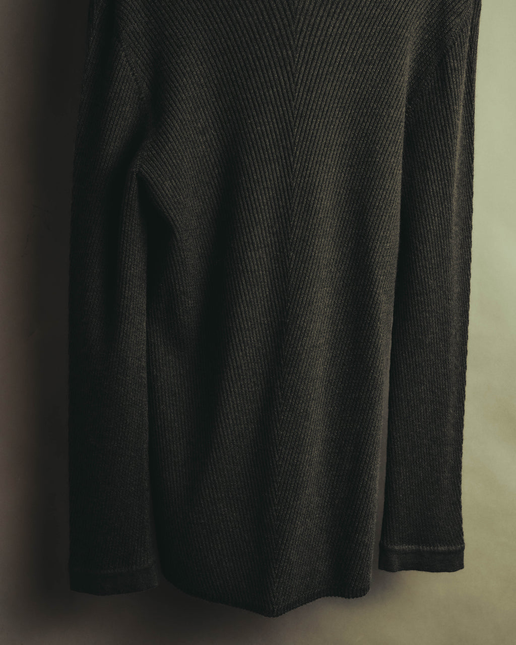 “HERMÈS” 00’s-10’s Cashmere silk ribbed V-neck cardigan