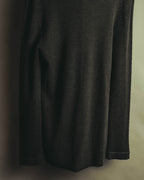 “HERMÈS” 00’s-10’s Cashmere silk ribbed V-neck cardigan