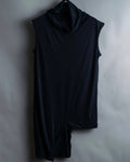 “Y’s 1998SS” Asymmetry designed high neck no sleeve top