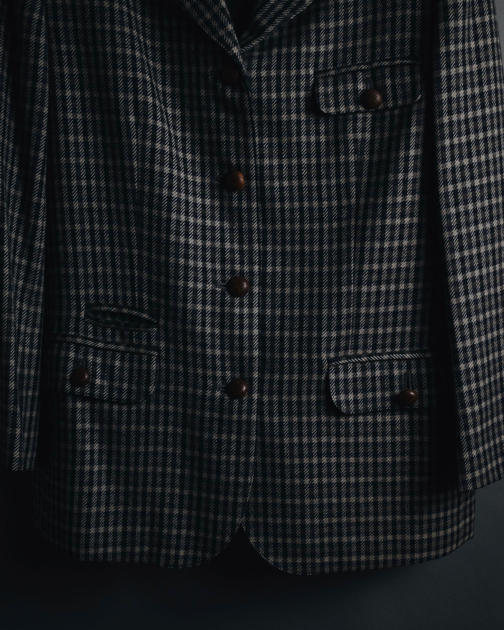 "Christian Dior SPORTS" 80’s-90’s british check tweed jacket