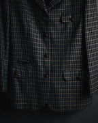 "Christian Dior SPORTS" 80’s-90’s british check tweed jacket