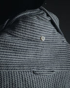 "THOM BROWNE" Micro patterned button-down shirt