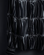 "GUCCI" Handwritten calligraphy pattern silk shirt