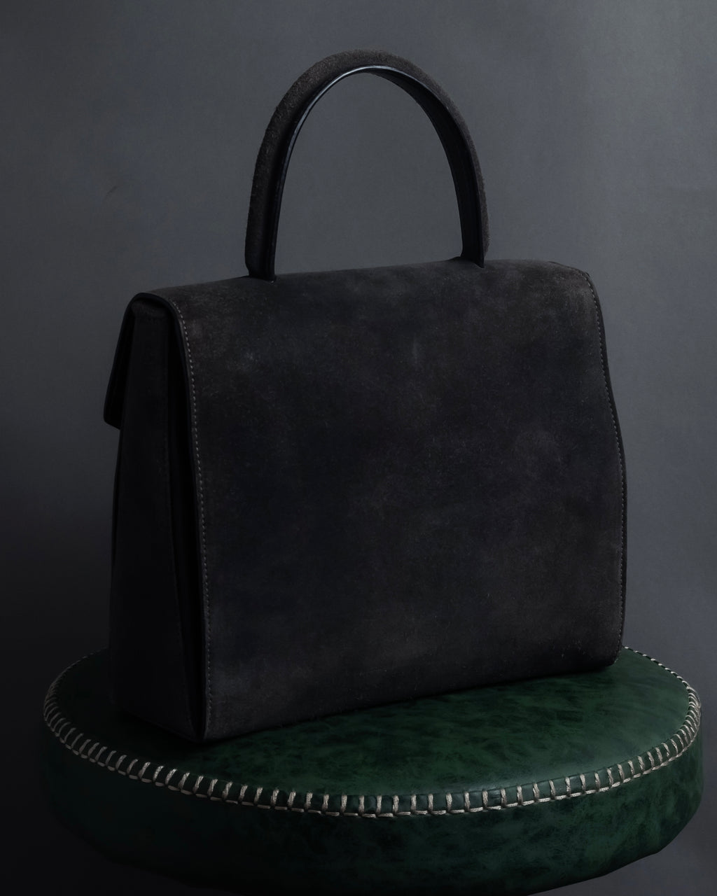 "CELINE" Losange design suede combination bag