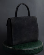 "CELINE" Losange design suede combination bag