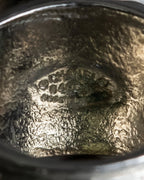 "CHANEL" Camellia motif rhine stone coco mark ring