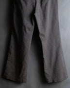 "JUNYA WATANABE COMME des GARCONS" Greige color wide flare slacks