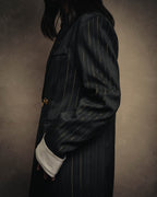 -SPECIAL-“SAINT LAURENT” 18's- Modern pinstripe double breasted jacket