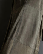"GIORGIO ARMANI" Brushed shades suede leather long coat
