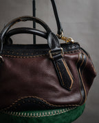 “BURBERRY” 2010’s Brogue tassel leather bag