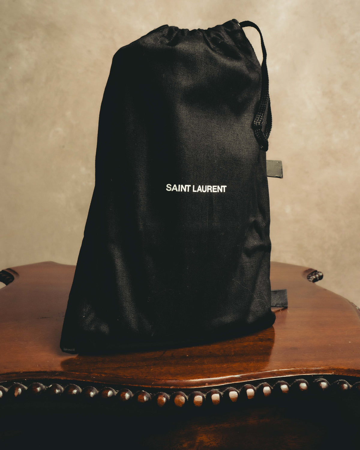 -SPECIAL- “Saint Laurent” 20’s Le Maillon smooth leather chain wallet