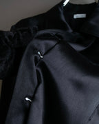 "THOM BROWNE" Shiny long hidden button shirt