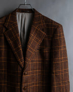 "Burberrys" Warm-colored checked twill tailored jacket