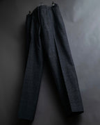"Maison Martin Margiela" Geometric pattern high waist slim slacks