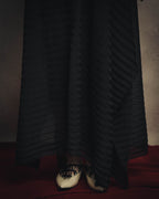 -SPECIAL- “Christian Dior“ 00’s-10’s Sheer ribbed asymmetric long skirt