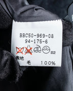 "BURBERRYS" Vintage stand collar concealed long coat