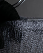 "CECILIE BAHNSEN" Drawcord design Hole detail ribbed knit